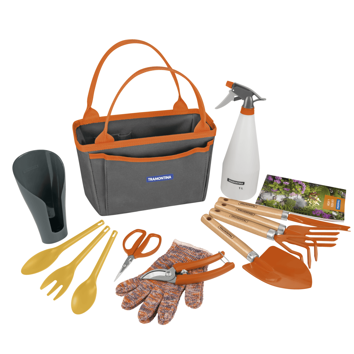 Kit de Herramientas para Jardín con Bolsa de Tela Porta Herramientas 13 Pzas
