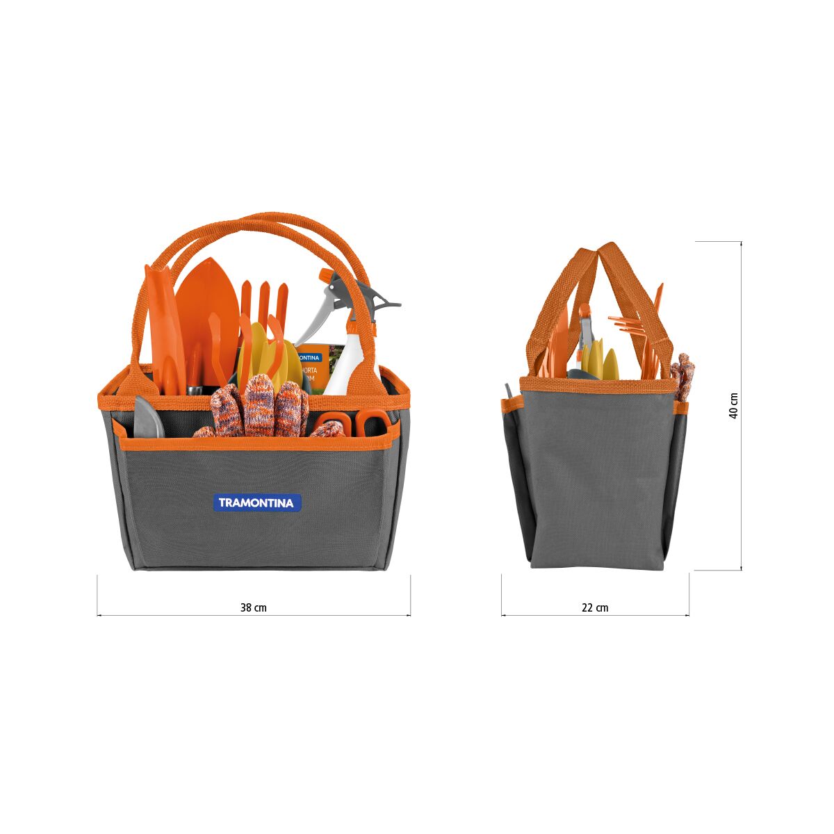 Kit de Herramientas para Jardín con Bolsa de Tela Porta Herramientas 13 Pzas
