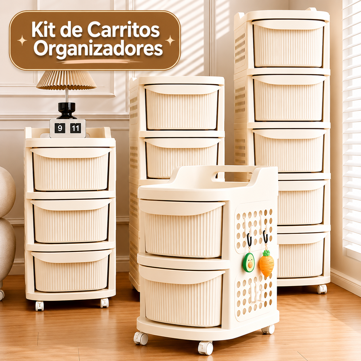 Kit de Carritos Organizadores