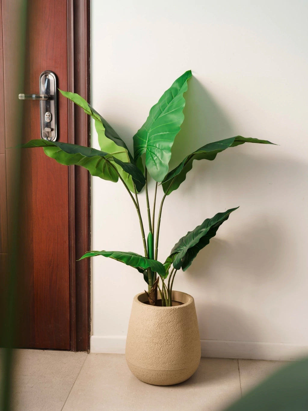 Planta Artificial Alocasia 110cm Calidad Premium