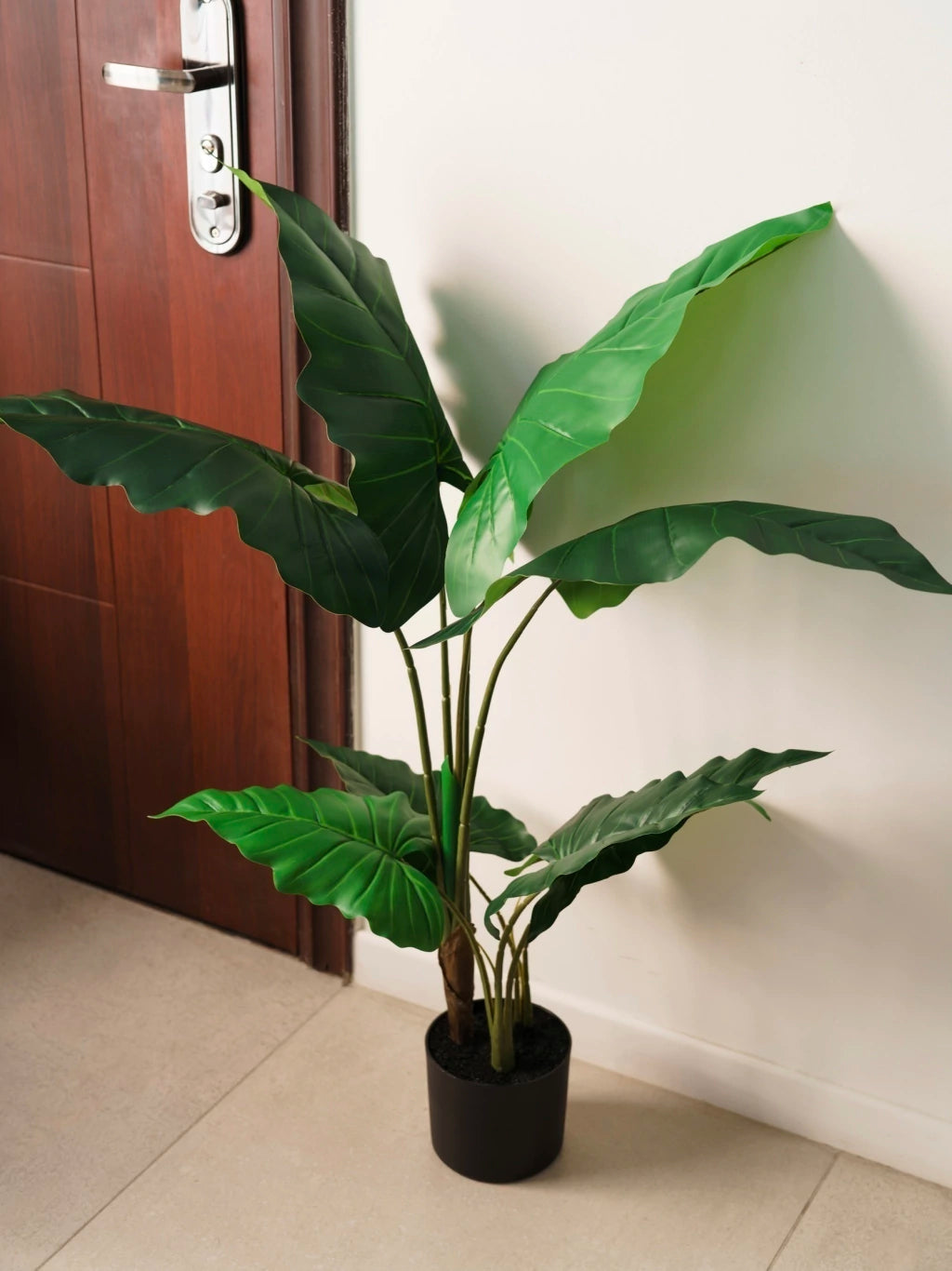 Planta Artificial Alocasia 110cm Calidad Premium
