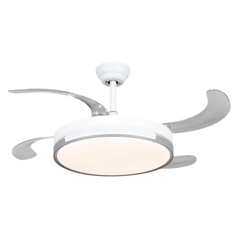 Ventilador de Techo con Lámpara LED Retráctil + Control remoto