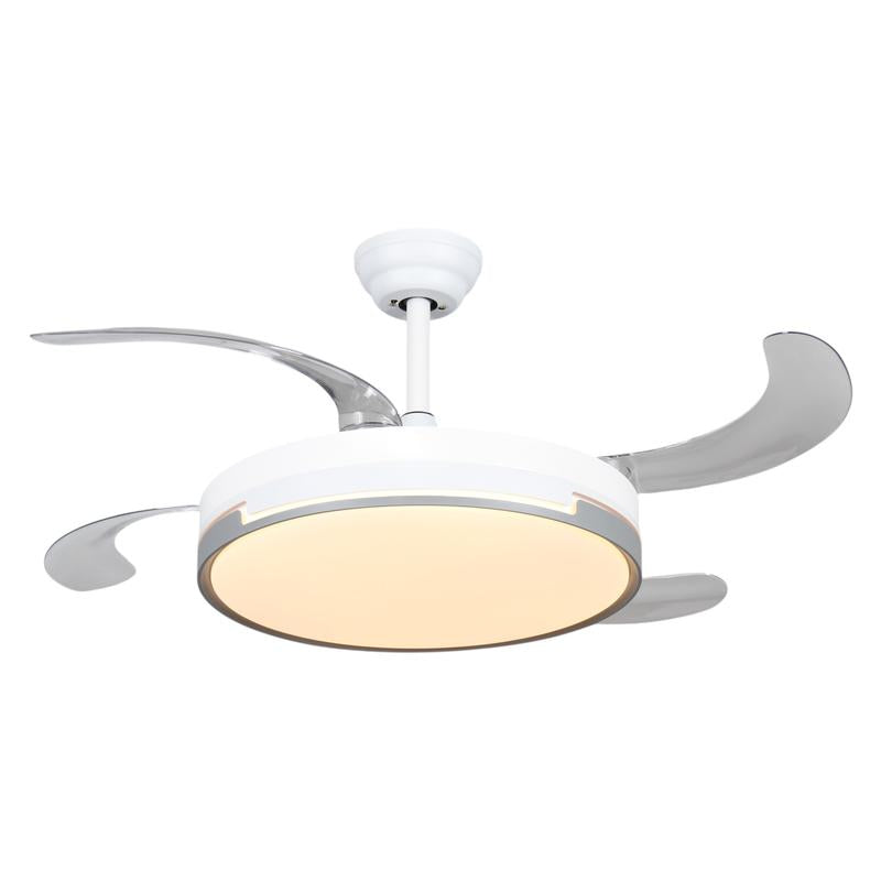 Ventilador de Techo con Lámpara LED Retráctil + Control remoto