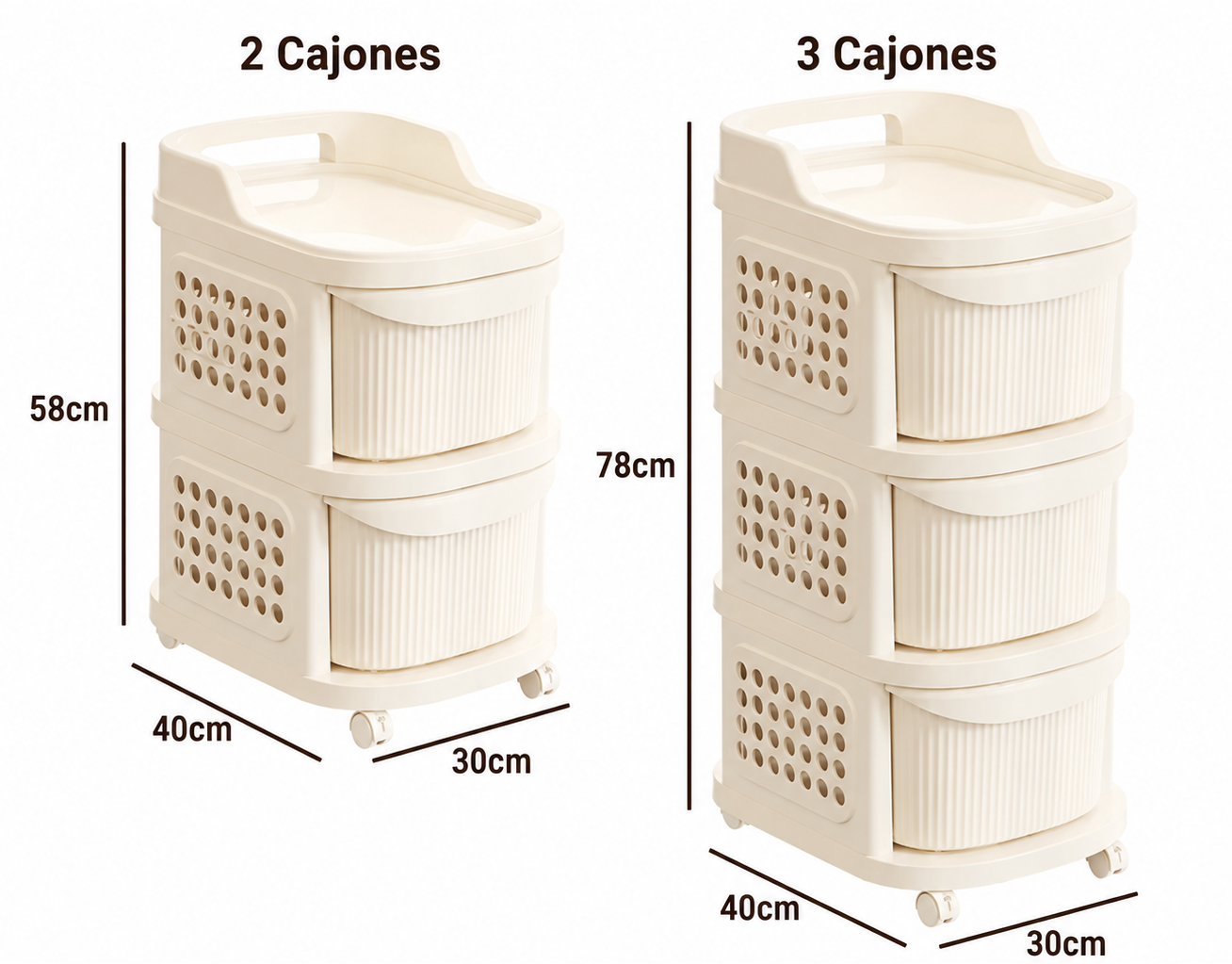 Kit de Carritos Organizadores
